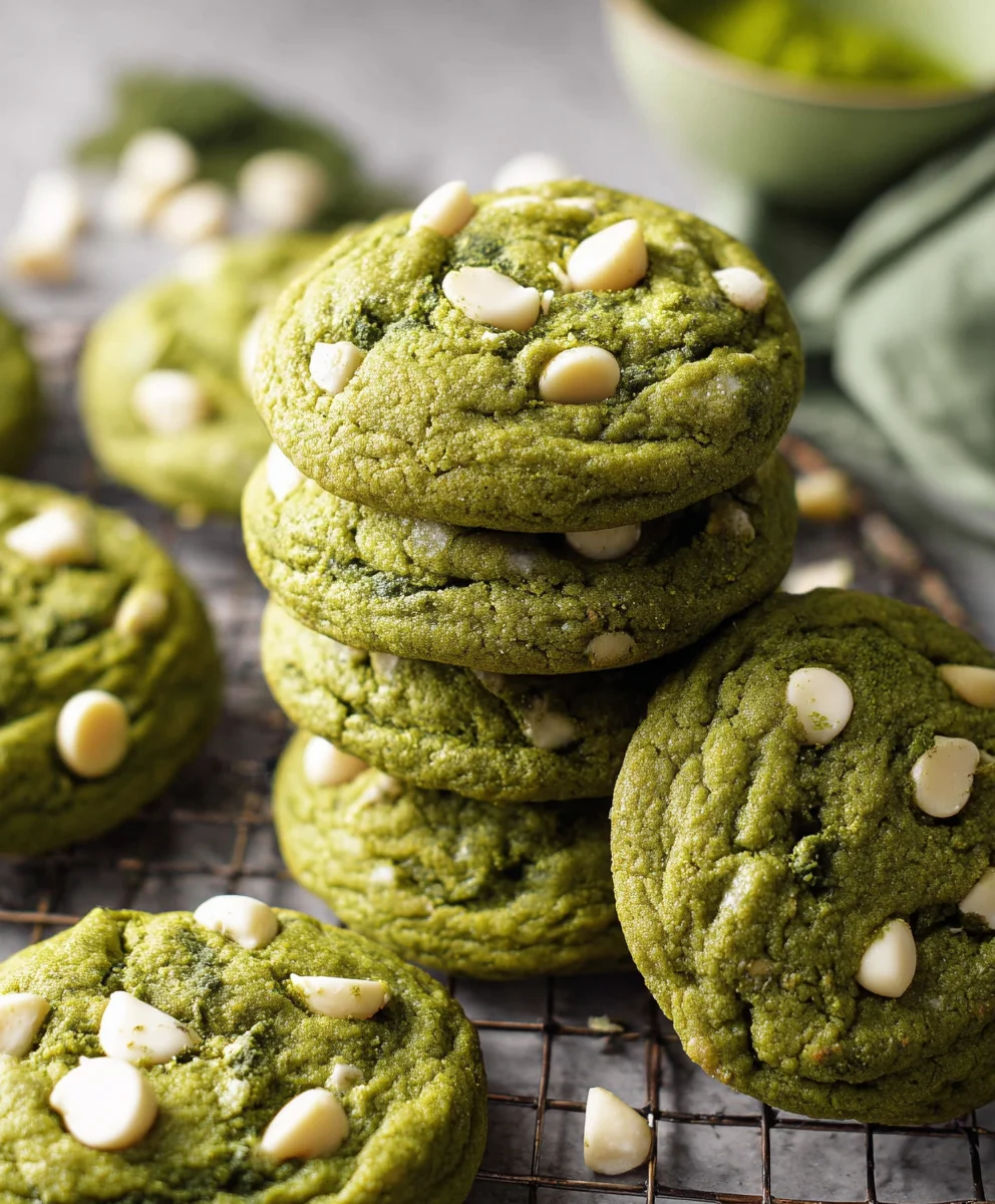 Matcha White Chocolate Cookies: Green Tea Perfection!