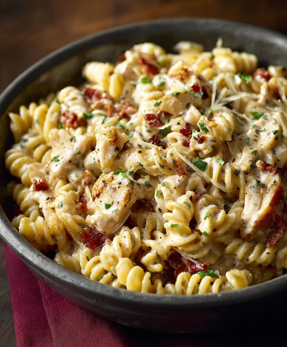Chicken Beef Bacon Ranch Pasta: Ultimate Family Meal!