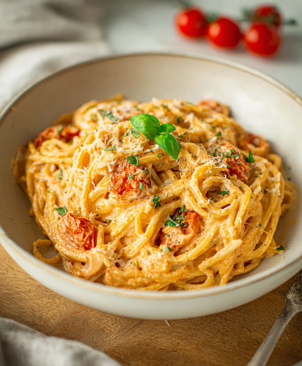 Roasted Tomato & Garlic Ricotta Pasta: Delicious & Easy