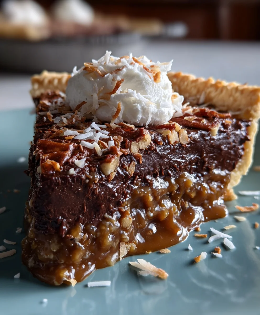 No Bake German Chocolate Pie for a Merry Christmas Dessert!