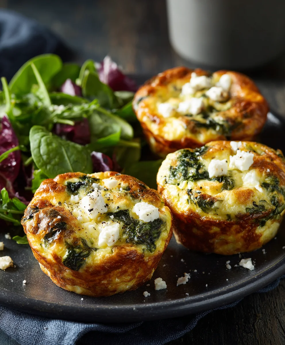 Spinach Feta Egg Muffins: Quick, Healthy Breakfast!