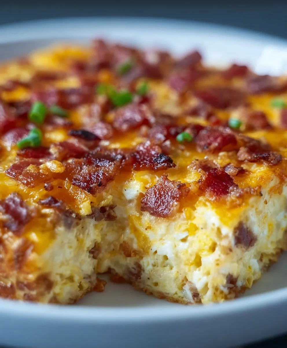 Easy Beef Bacon Egg Hashbrown Casserole Recipe