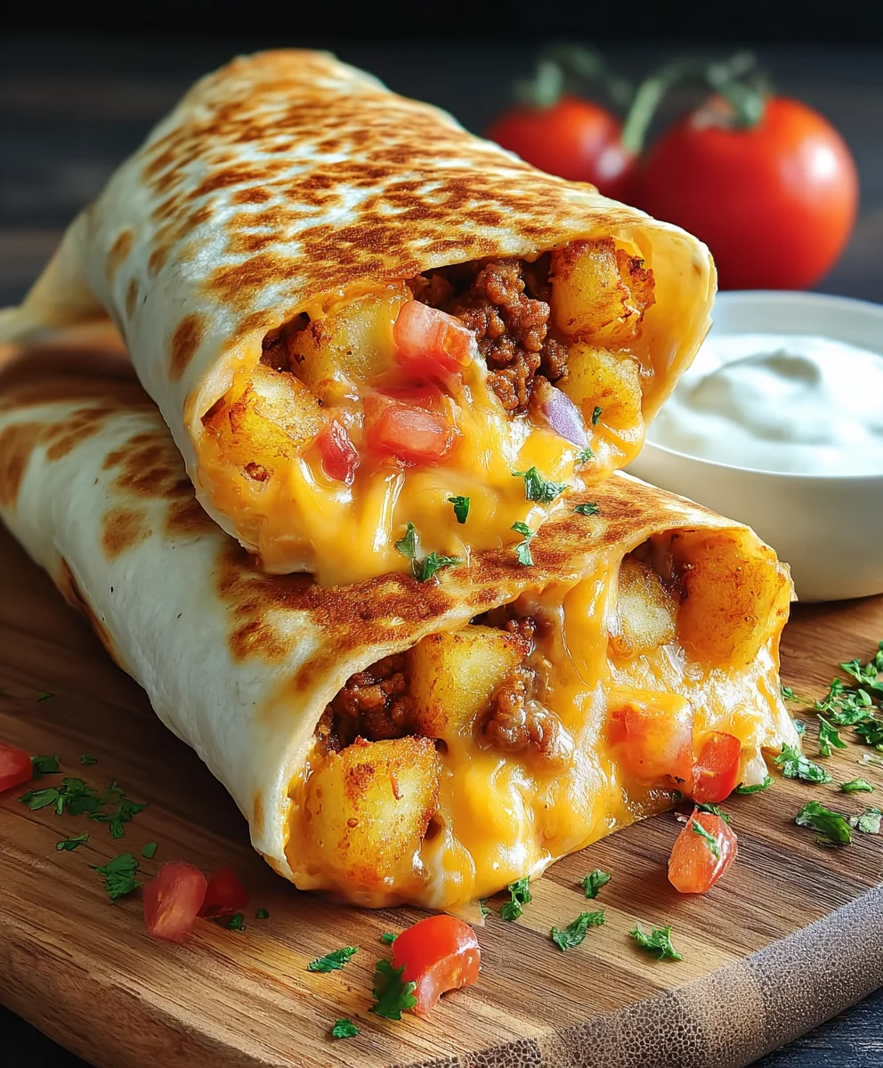 Amazing Cheesy Potato Burritos Recipe - Family Favorite