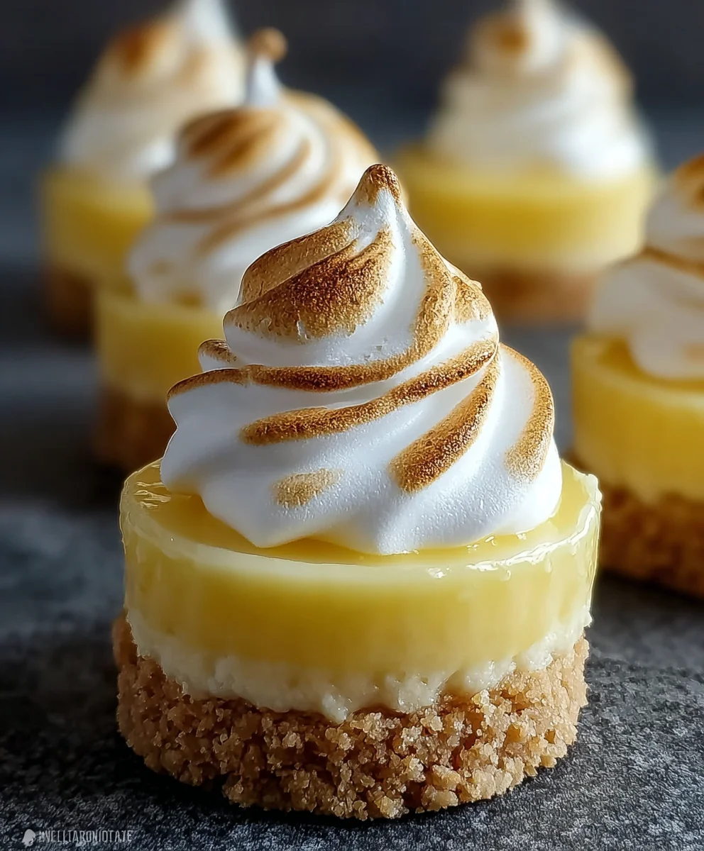 Mini Lemon Meringue Cheesecakes: Bright, Zesty Dessert!