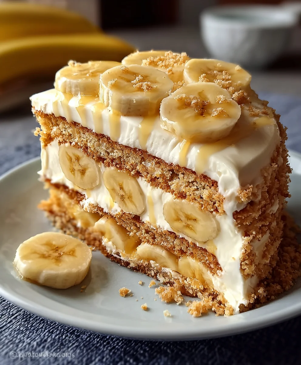 The Best Old School Banana Pudding Cake Ever - Must Try!