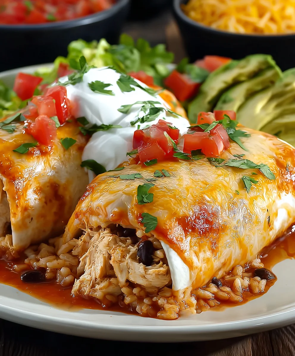 Smothered Baked Chicken Burritos: A Flavorful Weeknight Recipe