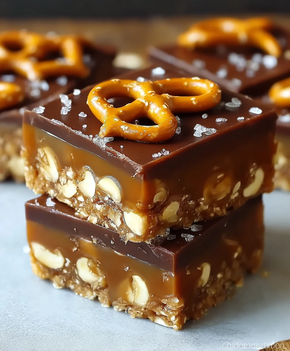 No Bake Caramel Pretzel Bars – The Ultimate Sweet & Salty Treat