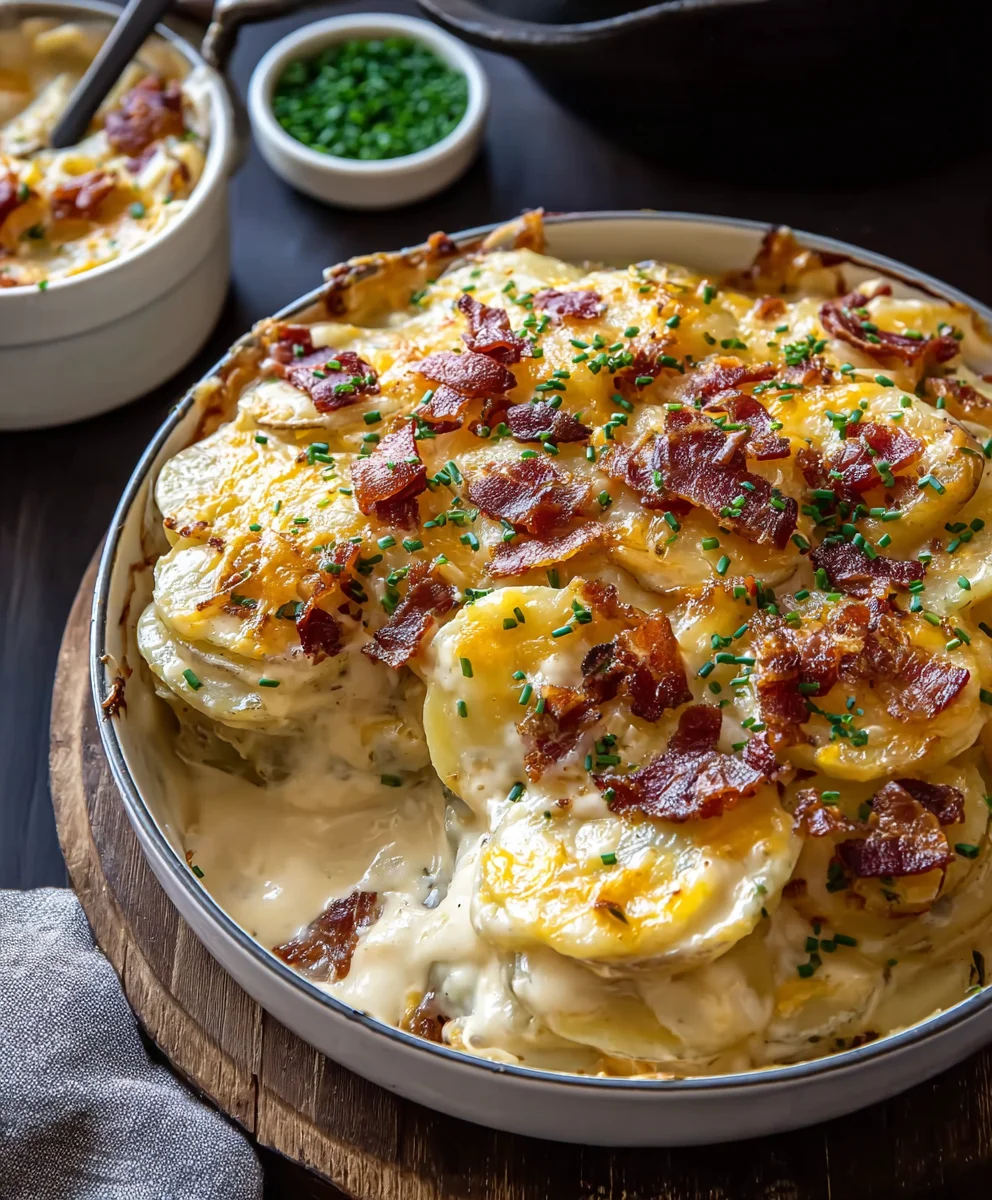 Loaded Scalloped Potatoes: Ultimate Cheesy Comfort Food