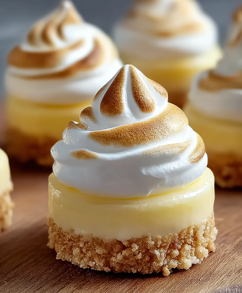 Mini Lemon Meringue Cheesecakes: Bright, Zesty Dessert!