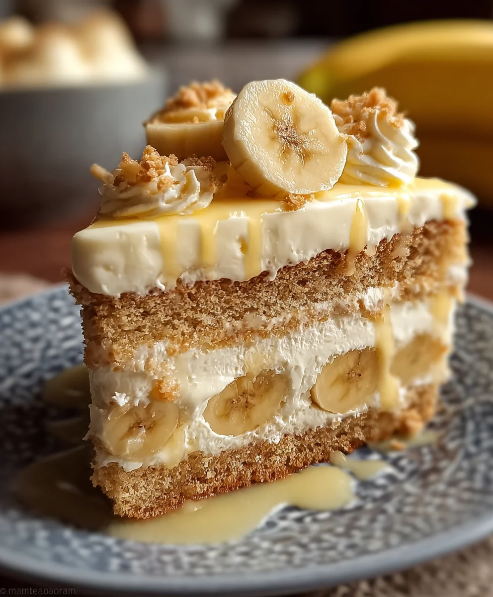 The Best Old School Banana Pudding Cake Ever - Must Try!