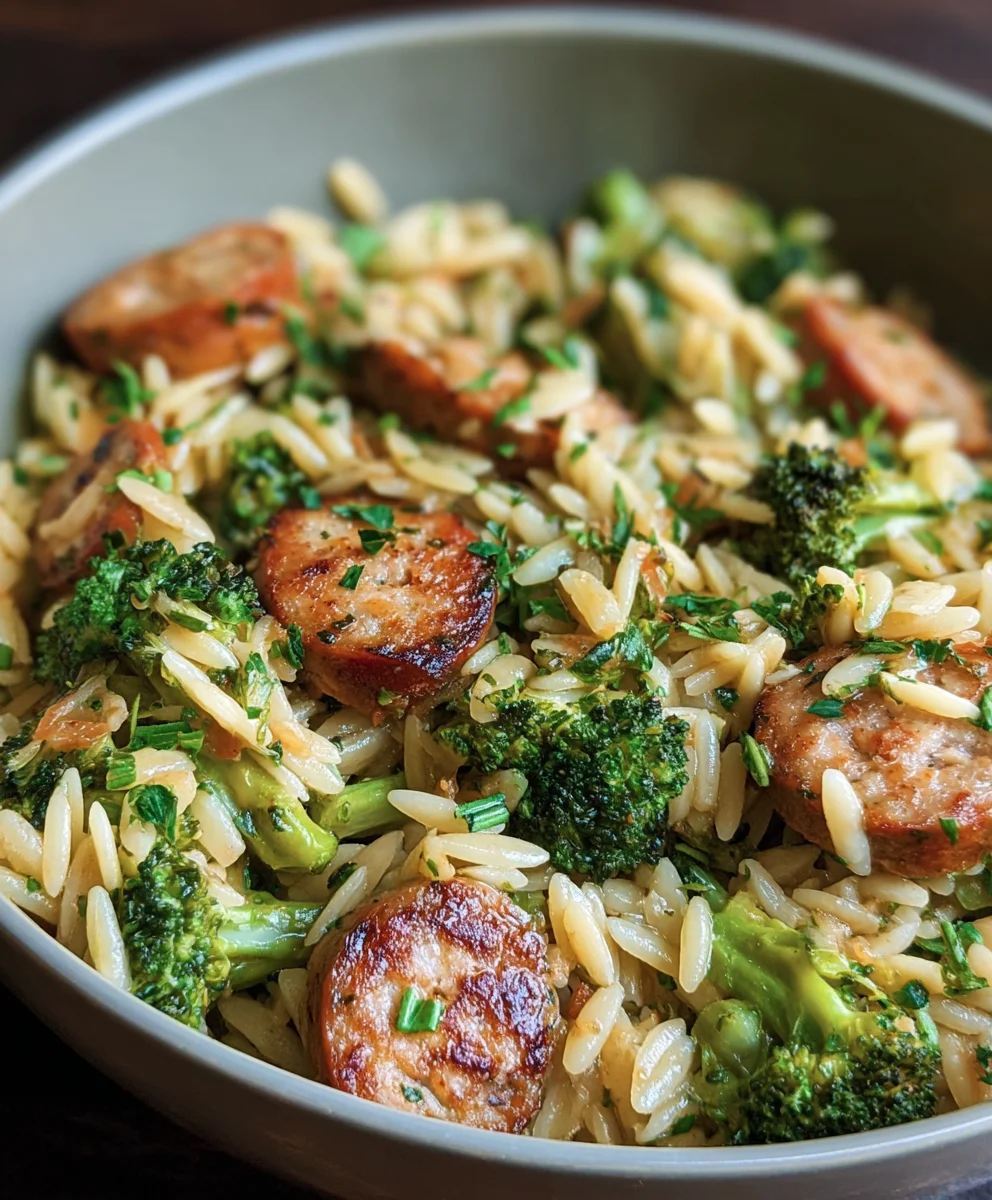 Easy Chicken Sausage Broccoli Orzo: Perfect Weeknight Meal