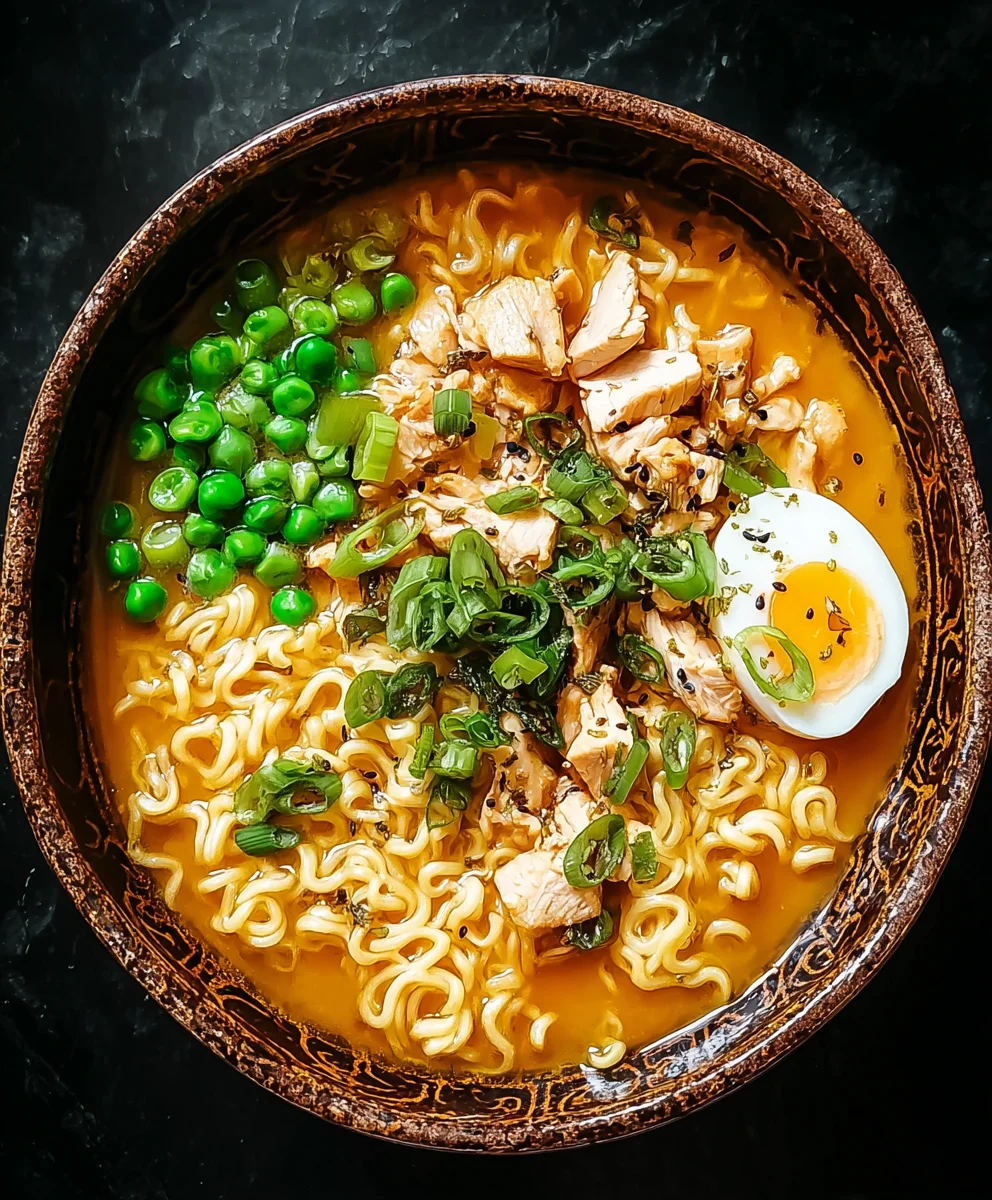 Cheesy Chicken Ramen: Quick & Comforting Noodle Bowl