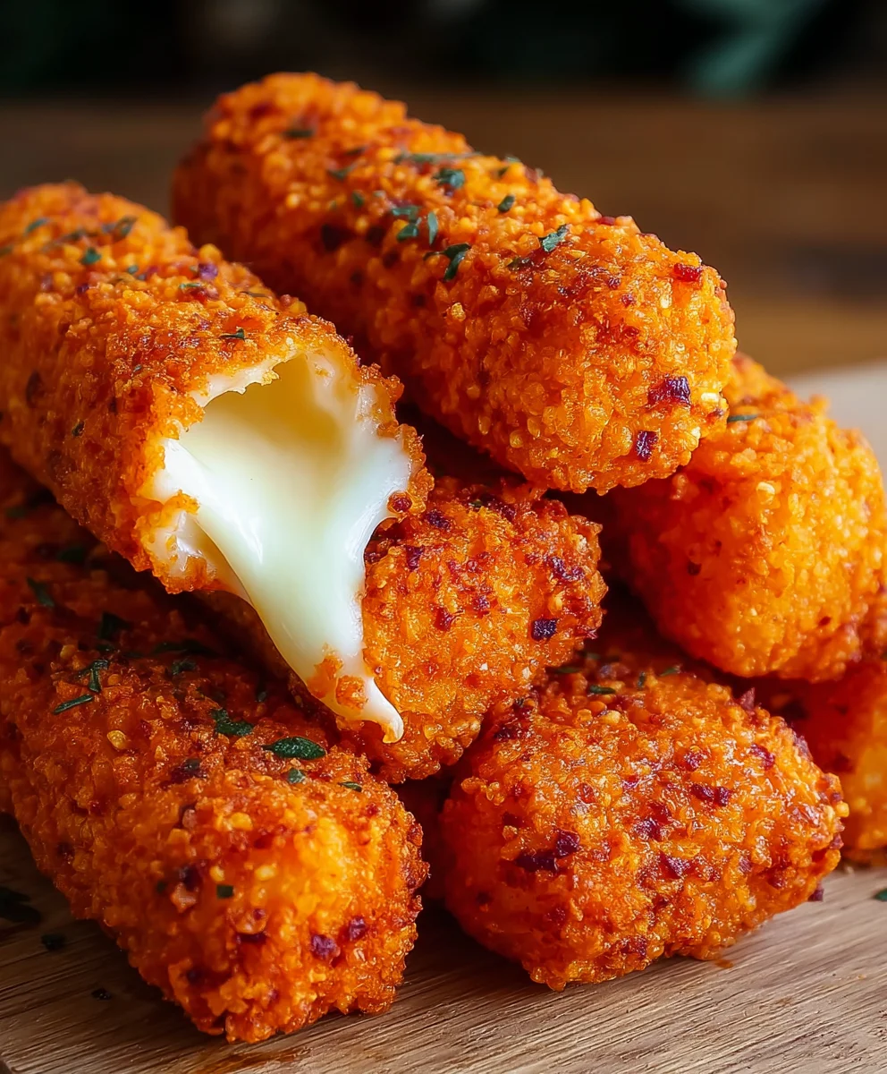 Hot Cheeto Mozzarella Sticks Recipe: Spicy, Crunchy Snack!