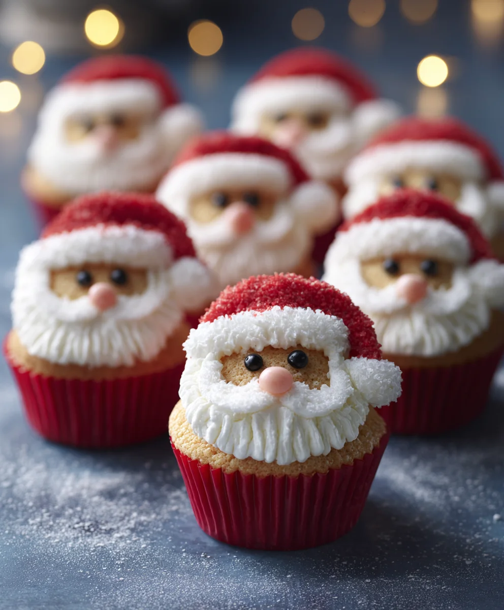 Santa Face Cupcakes: Merry Christmas Baking Fun!