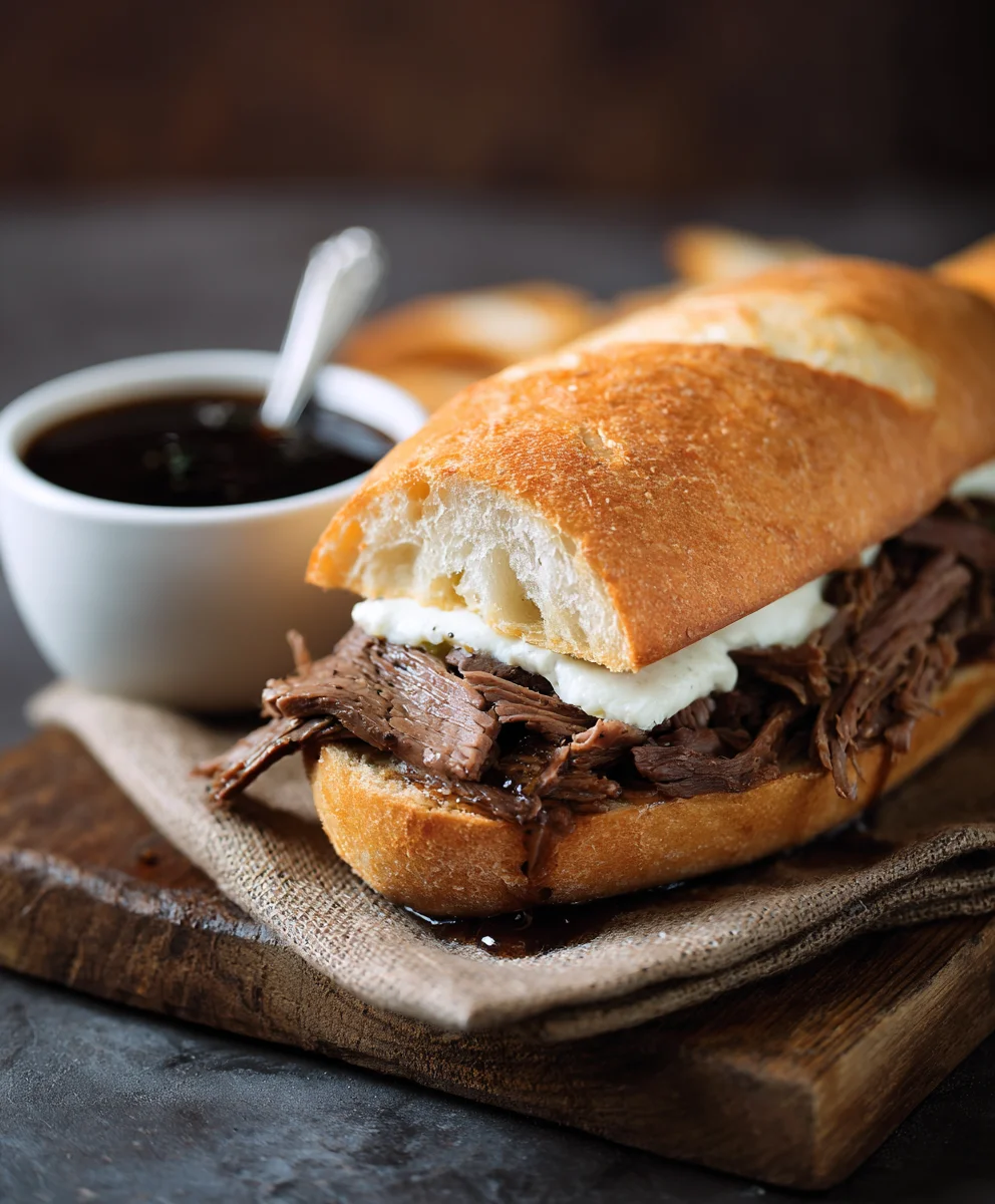 Texas Toast French Dips: Juicy Beef & Au Jus Delight!