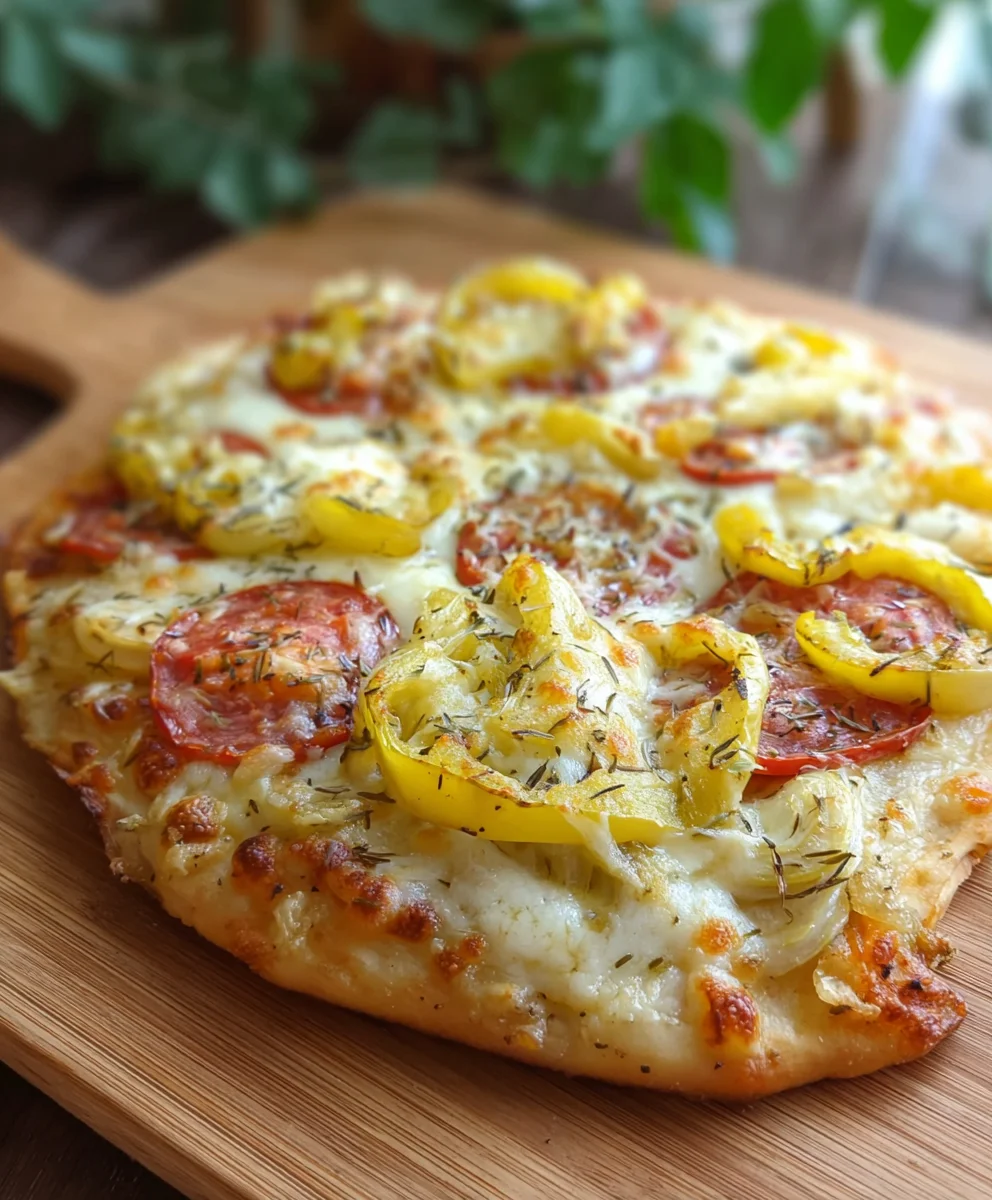 Creamy White Banana Pepper Pizza Recipe – Zesty & Delicious!