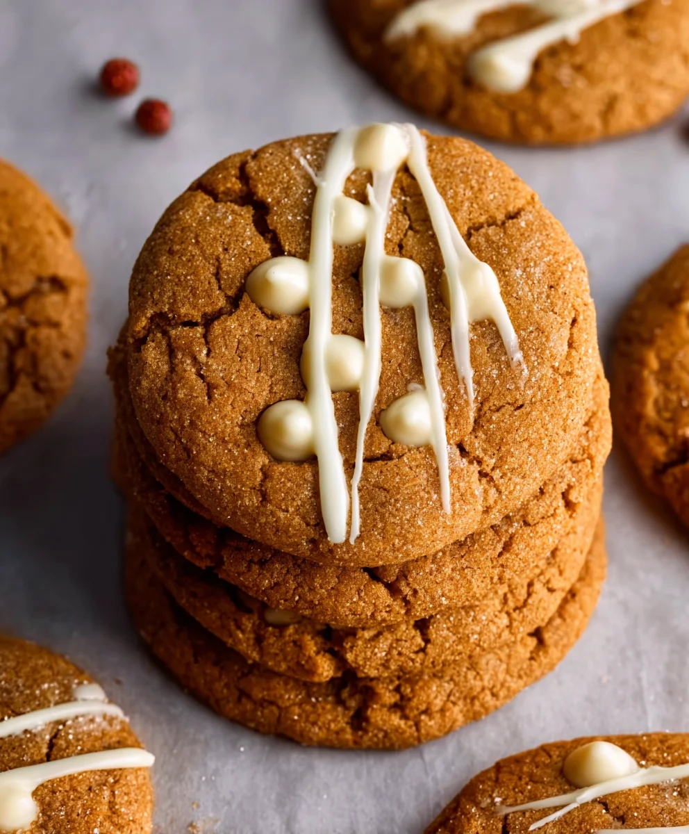 Chewy Maple Cinnamon White Chocolate Cookies