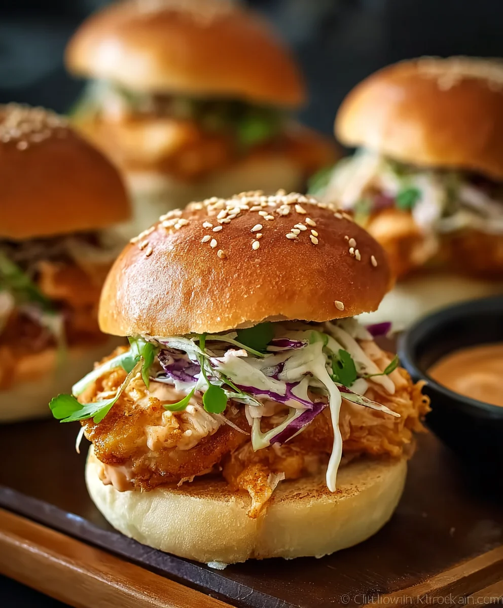 Bang Bang Chicken Sliders- Easy Crowd-Pleaser Recipe