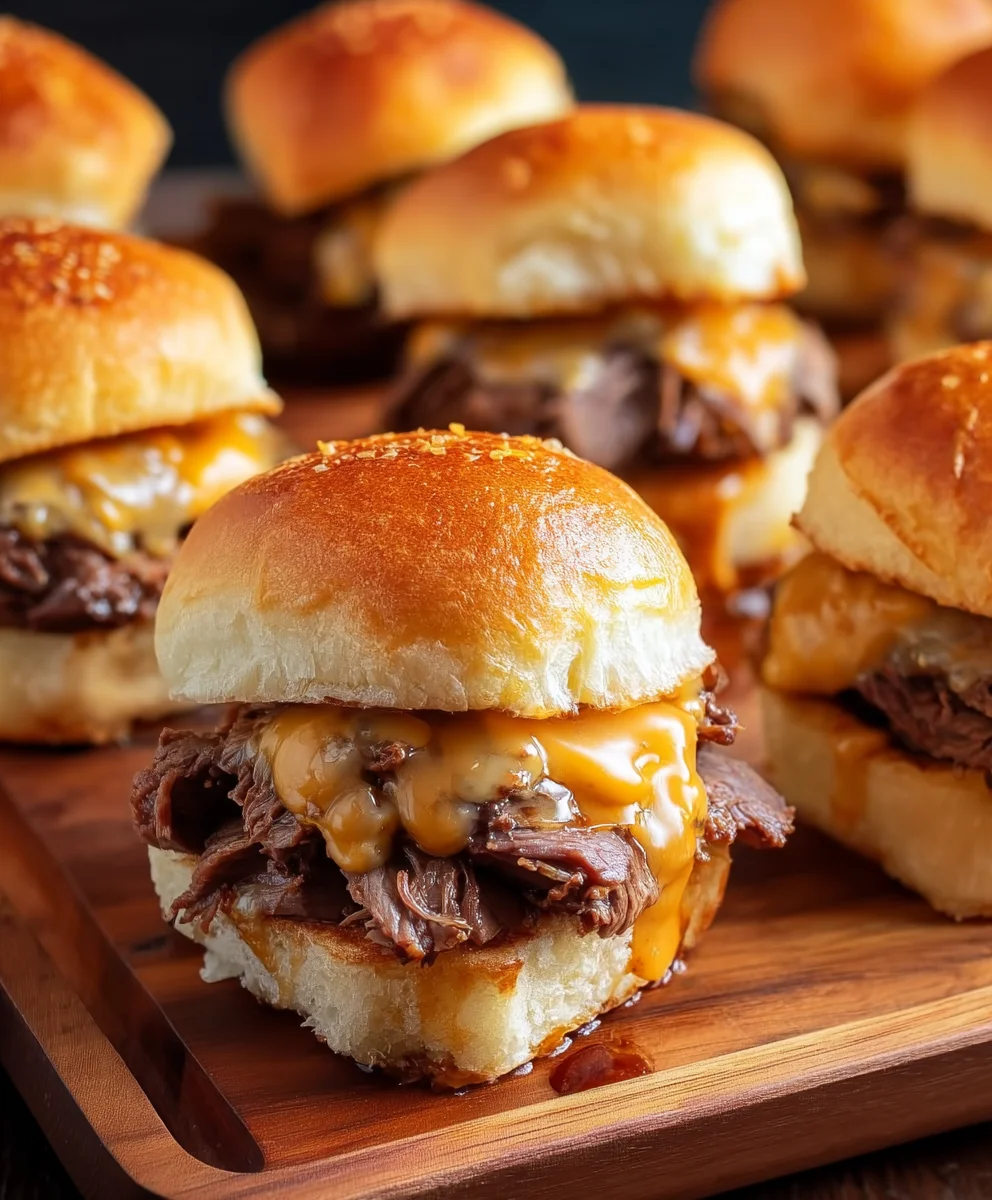 Roast Beef Cheddar Sliders Easy Recipe