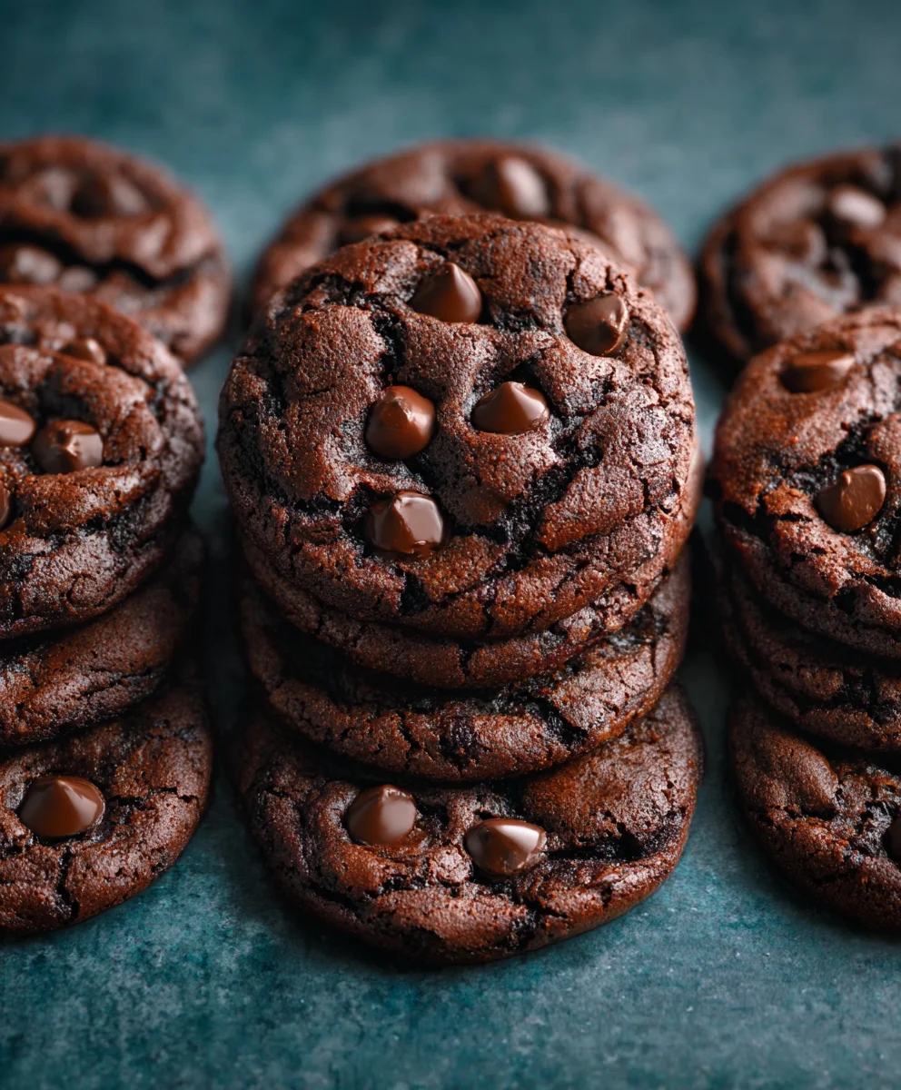 Decadent Double Chocolate Chip Cookies Recipe