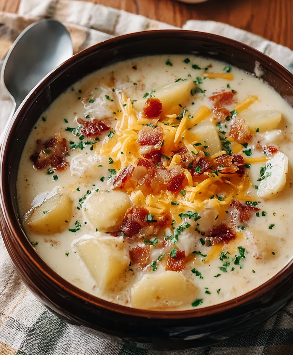 Easy Crock Pot Beef Potato Soup Recipe