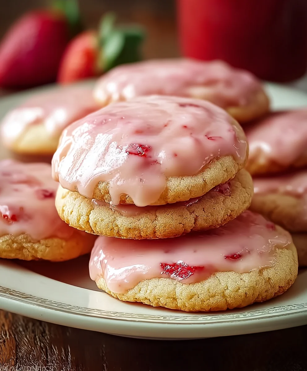 Strawberry Glaze Cookies: Sweet & Easy Homemade Treats!