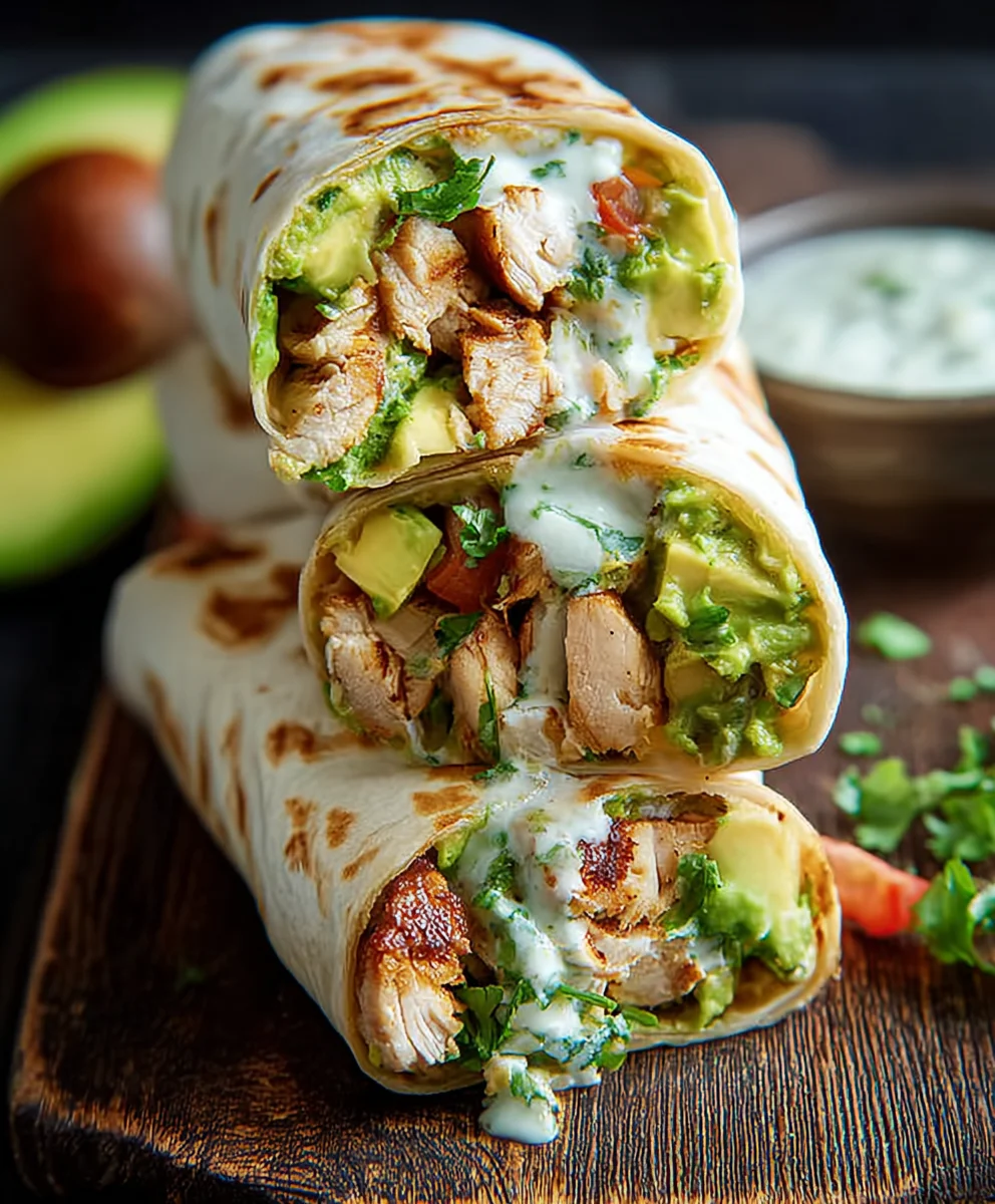 Quick Chicken Avocado Burritos - Easy & Delicious Meal