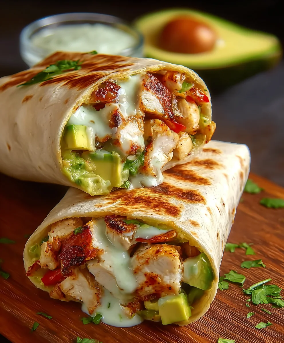 Chicken Avocado Ranch Burritos: Easy & Delicious Dinner!