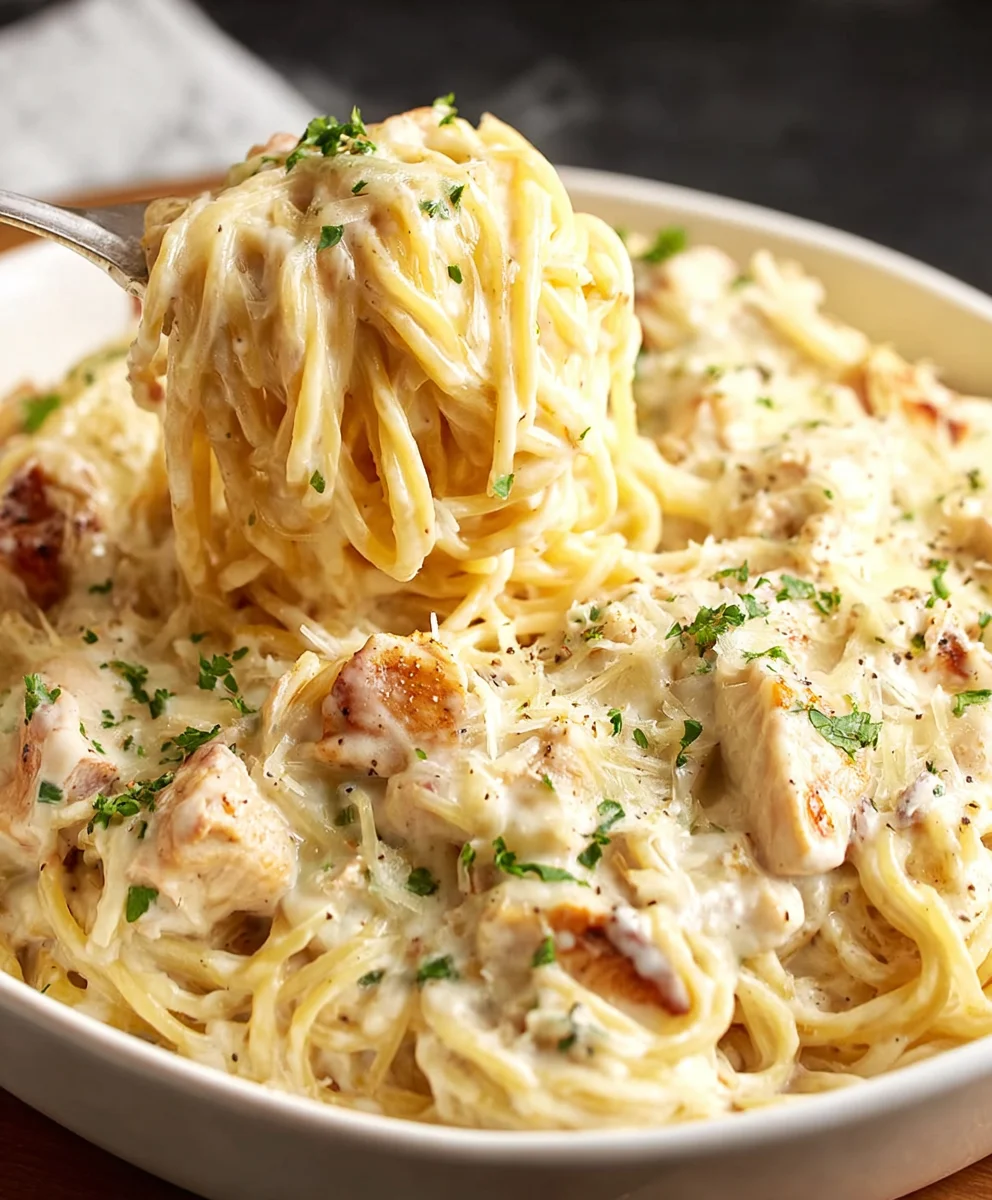 Easy Ranch Chicken Spaghetti-Quick Dinner Recipe