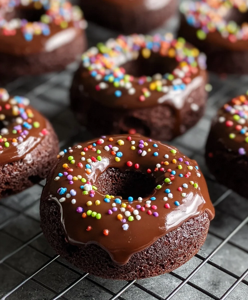 Delicious Chocolate Baked Donuts-Easy Homemade Treat