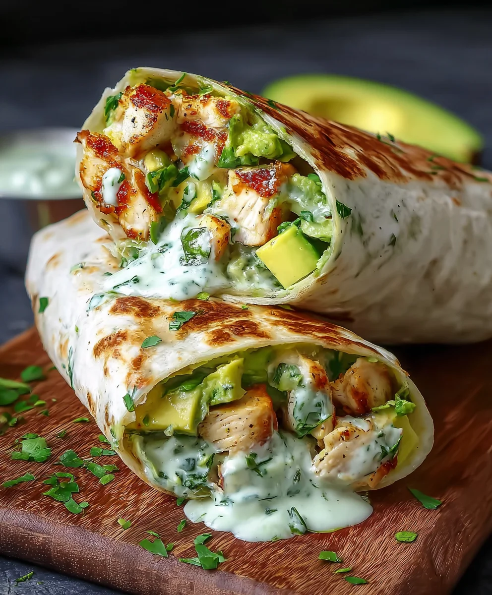 Chicken Avocado Ranch Burritos: Easy & Delicious Dinner!