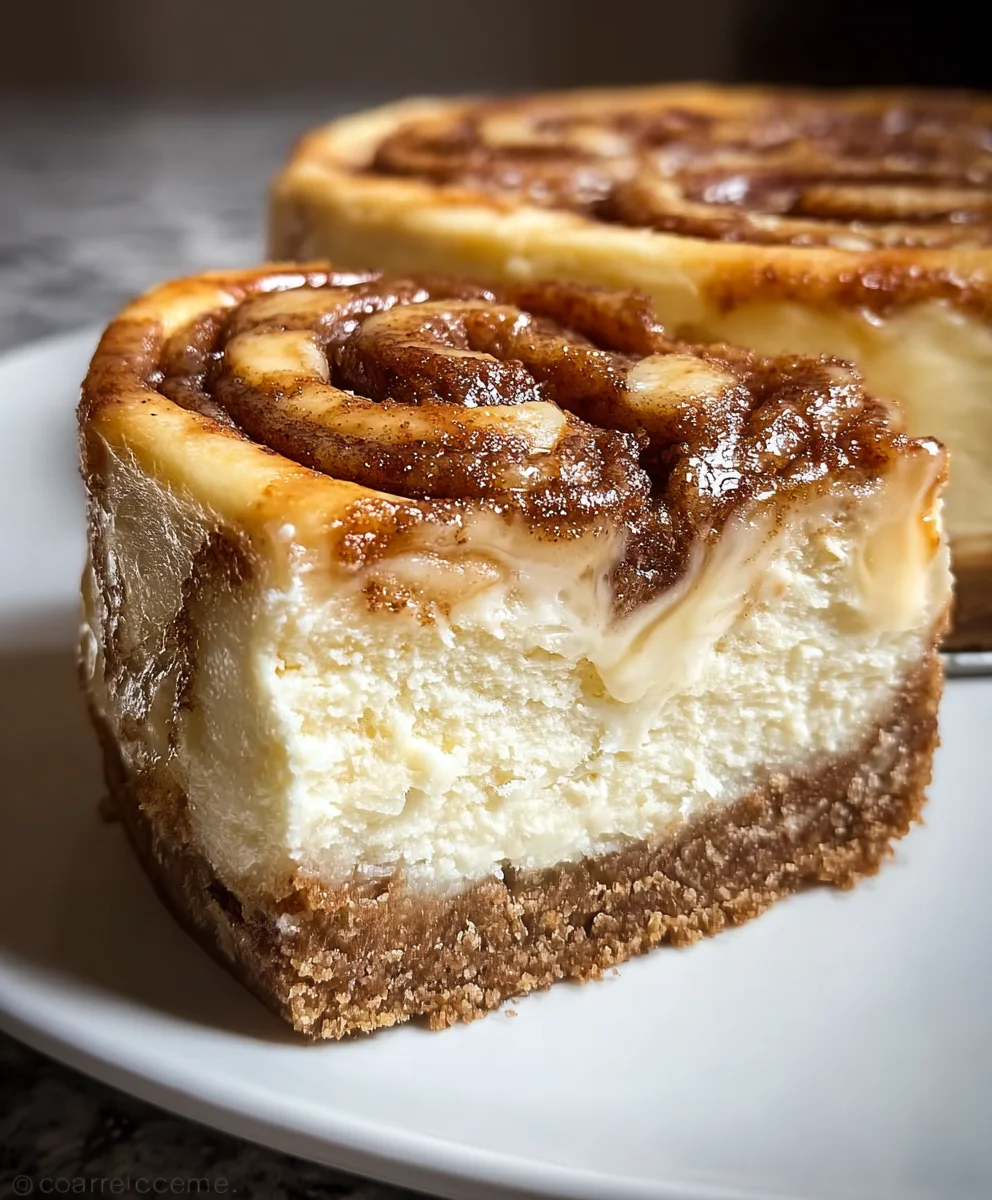 Cinnamon Roll Honeybun Cheesecake-Decadent Dessert