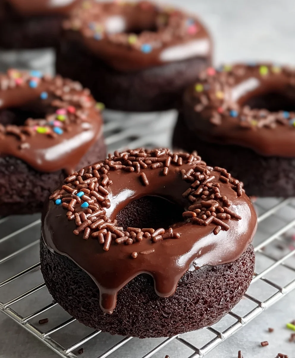 Delicious Chocolate Baked Donuts-Easy Homemade Treat