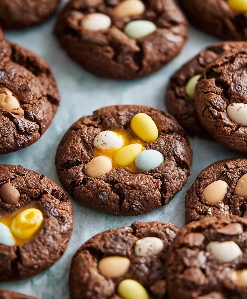 Mini Egg Brownie Cookies- Decadent Chocolate Bites