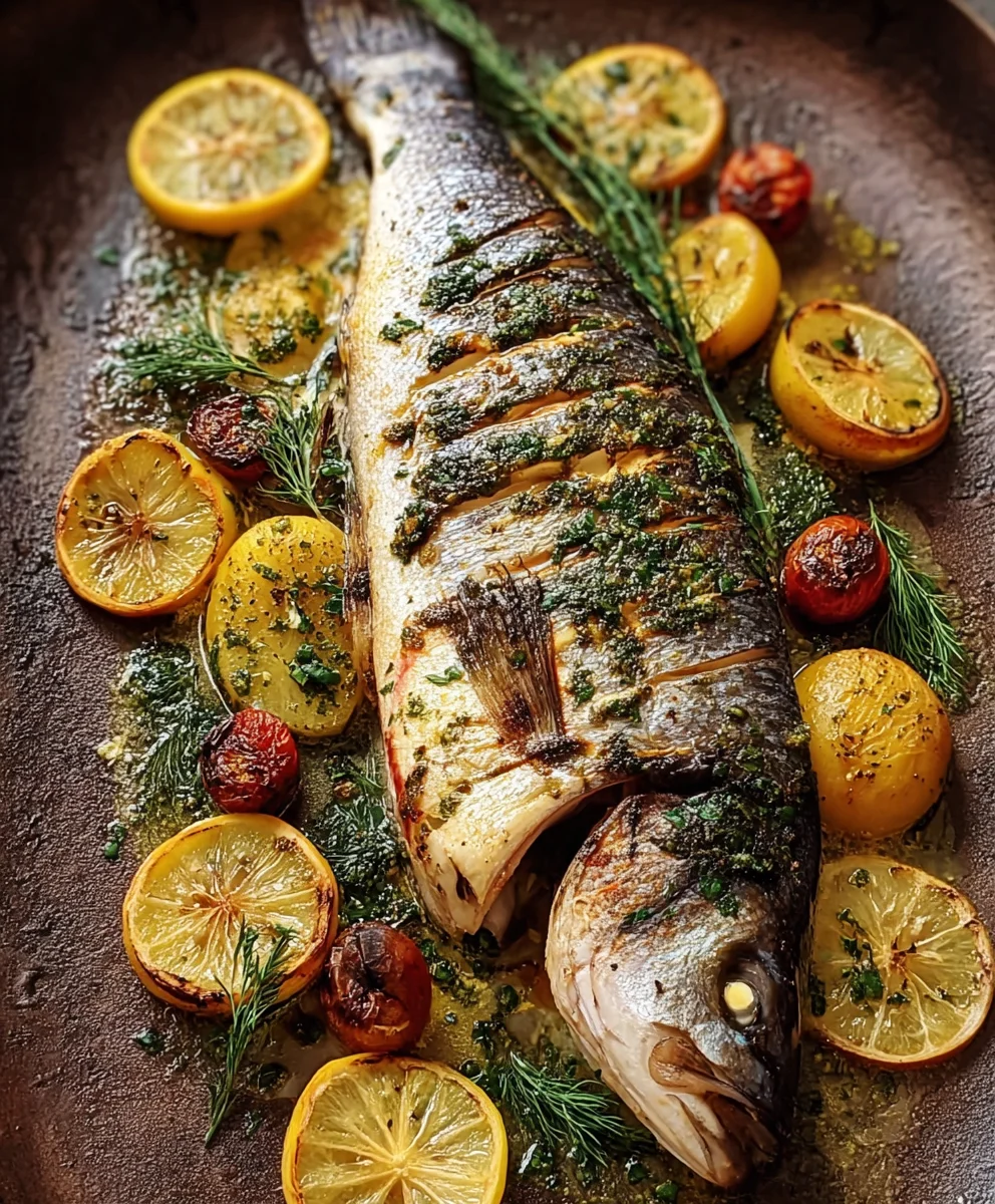 Greek Roasted Branzino - Easy Flavorful Fish Recipe