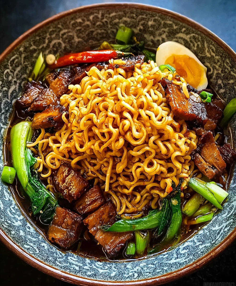 Smoky BBQ Beef Ramen - Quick & Flavorful Recipe