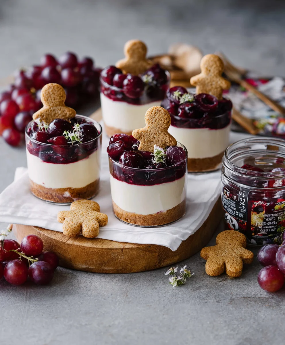 White Chocolate Cheesecake-Mulled Grape Fruit Delight