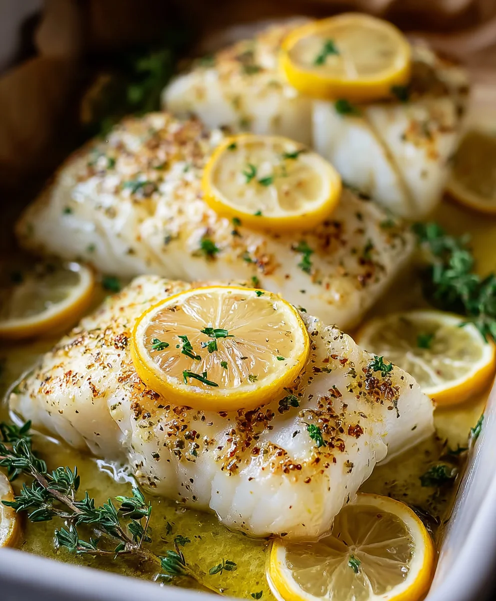 Lemon Garlic Butter Baked Cod: Easy & Delicious Dinner!