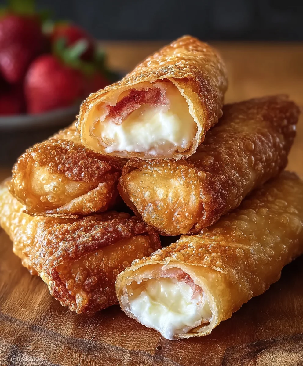 Decadent Cheesecake Eggrolls - Easy Dessert Recipe