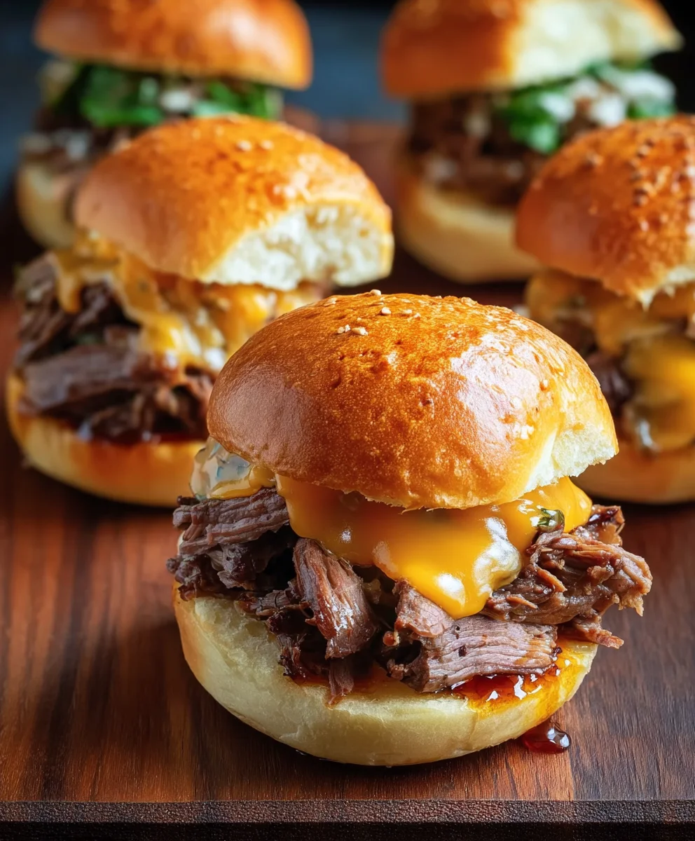 Roast Beef Cheddar Sliders Easy Recipe