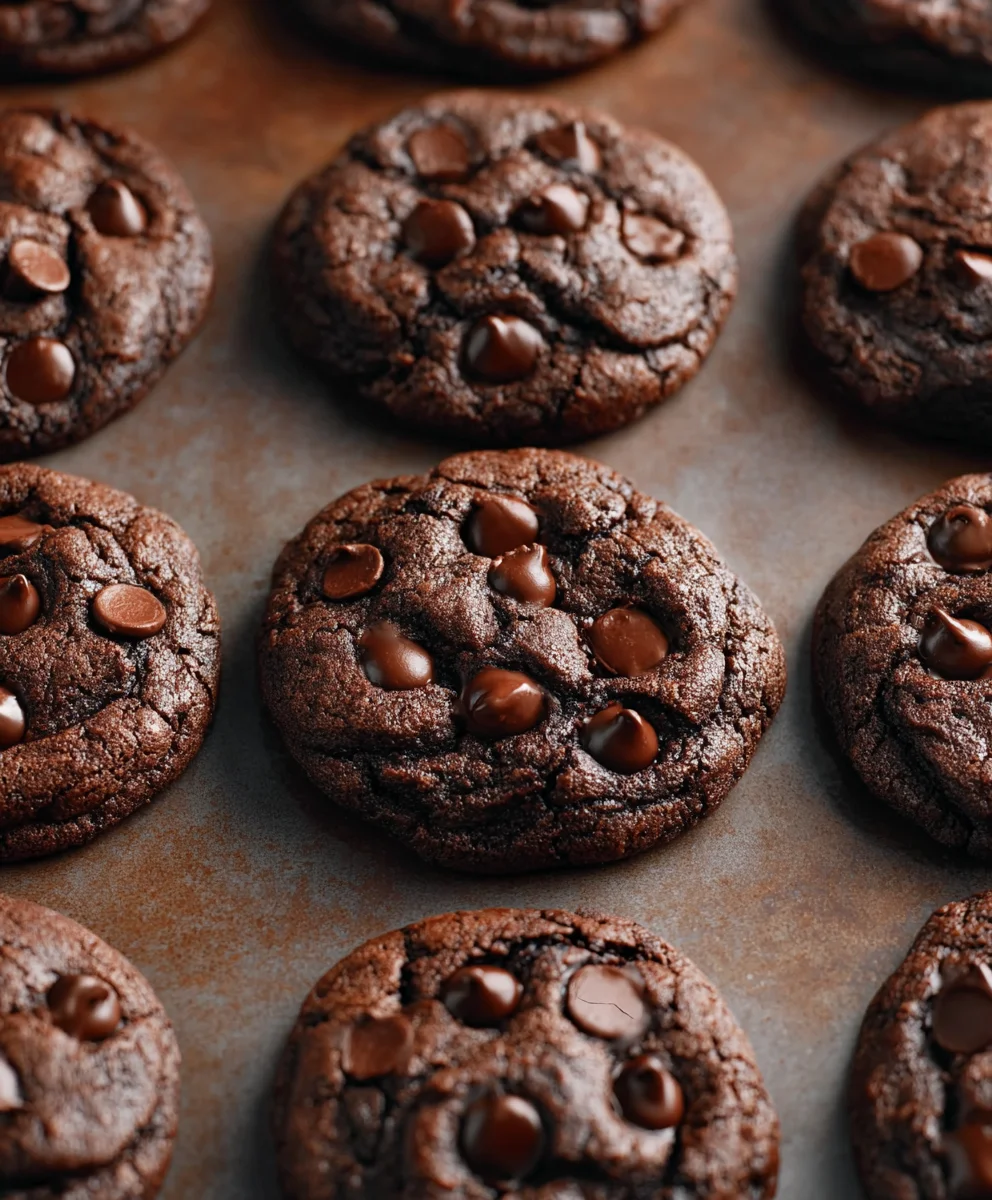 Decadent Double Chocolate Chip Cookies Recipe