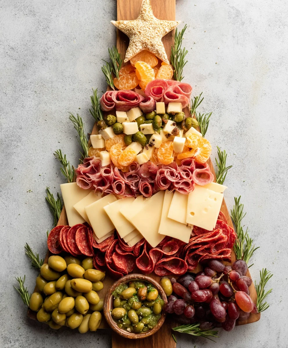 Festive Beef Christmas Tree Charcuterie Board Ideas