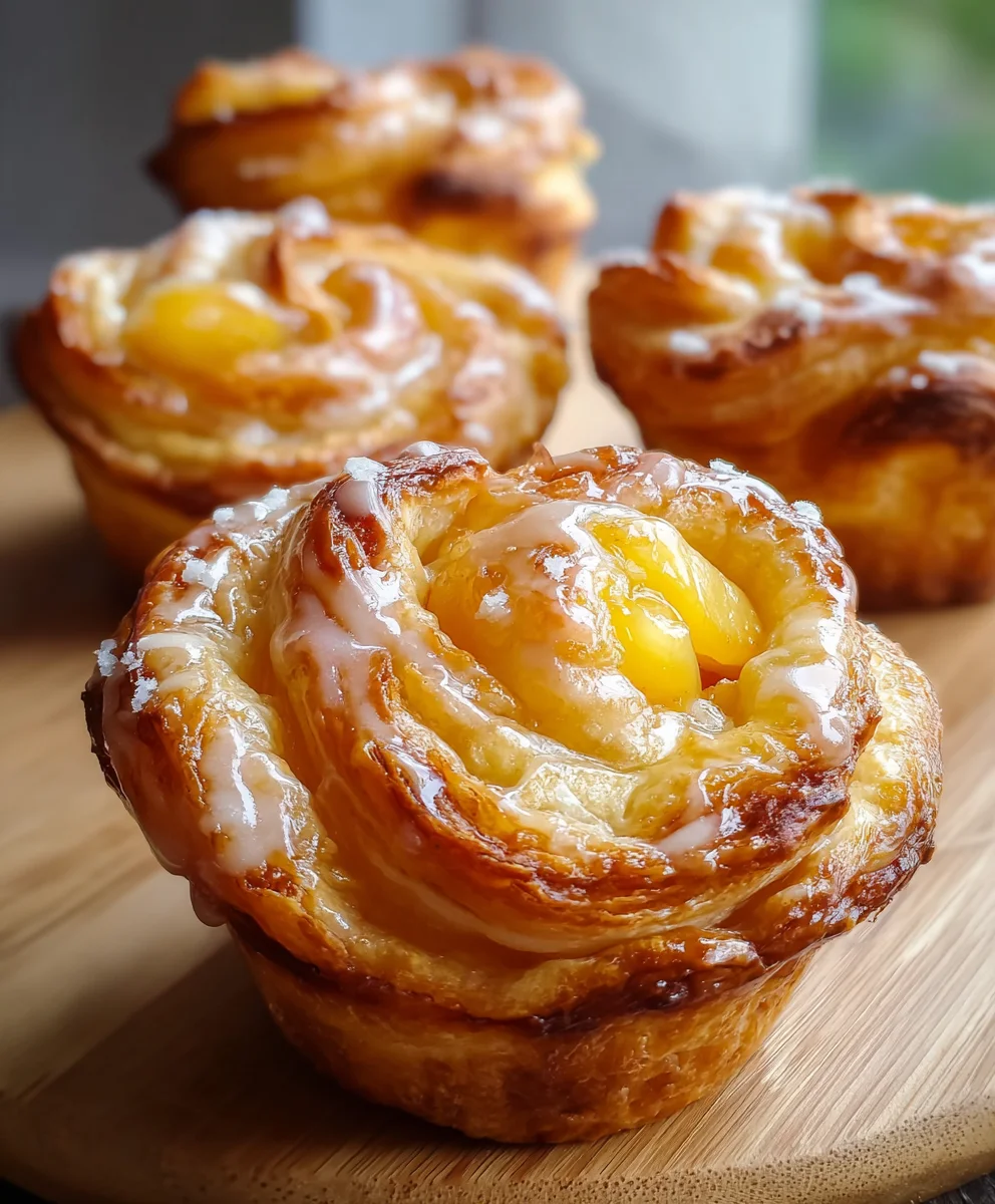 Irresistible Peach Pie Cruffins – Sweet, Flaky, Perfect!