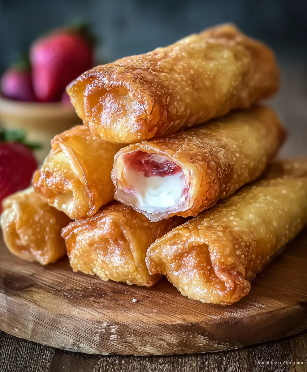 Decadent Cheesecake Eggrolls - Easy Dessert Recipe