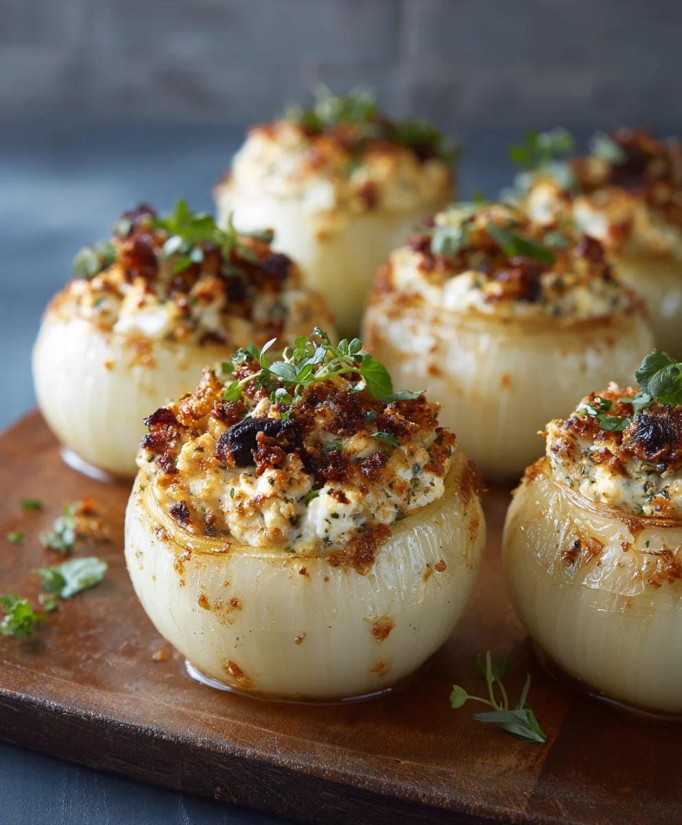 Authentic Greek Stuffed Onions - Savory Beef Filling