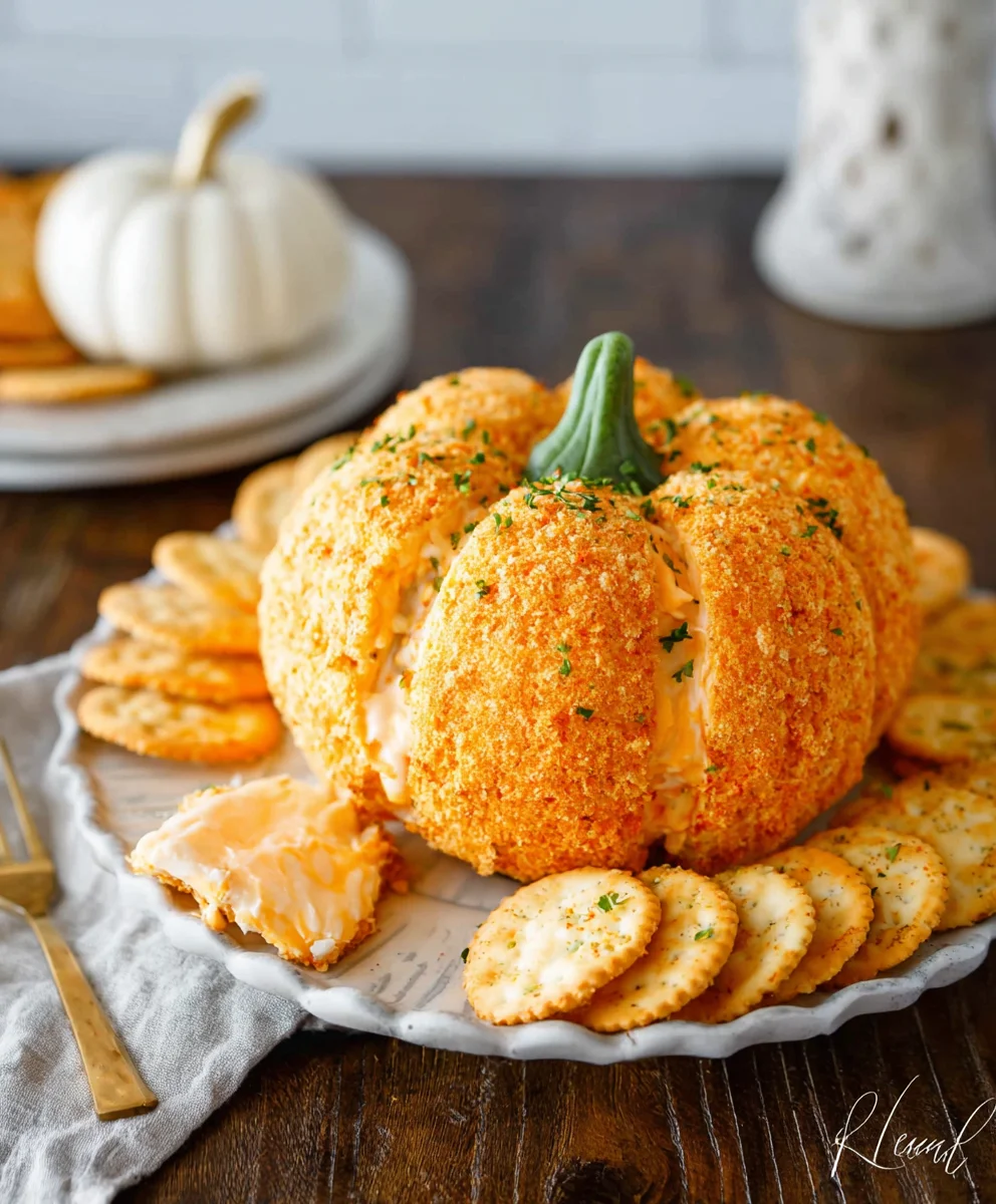 Easy Pumpkin Cheese Ball Recipe - Festive Appetizer