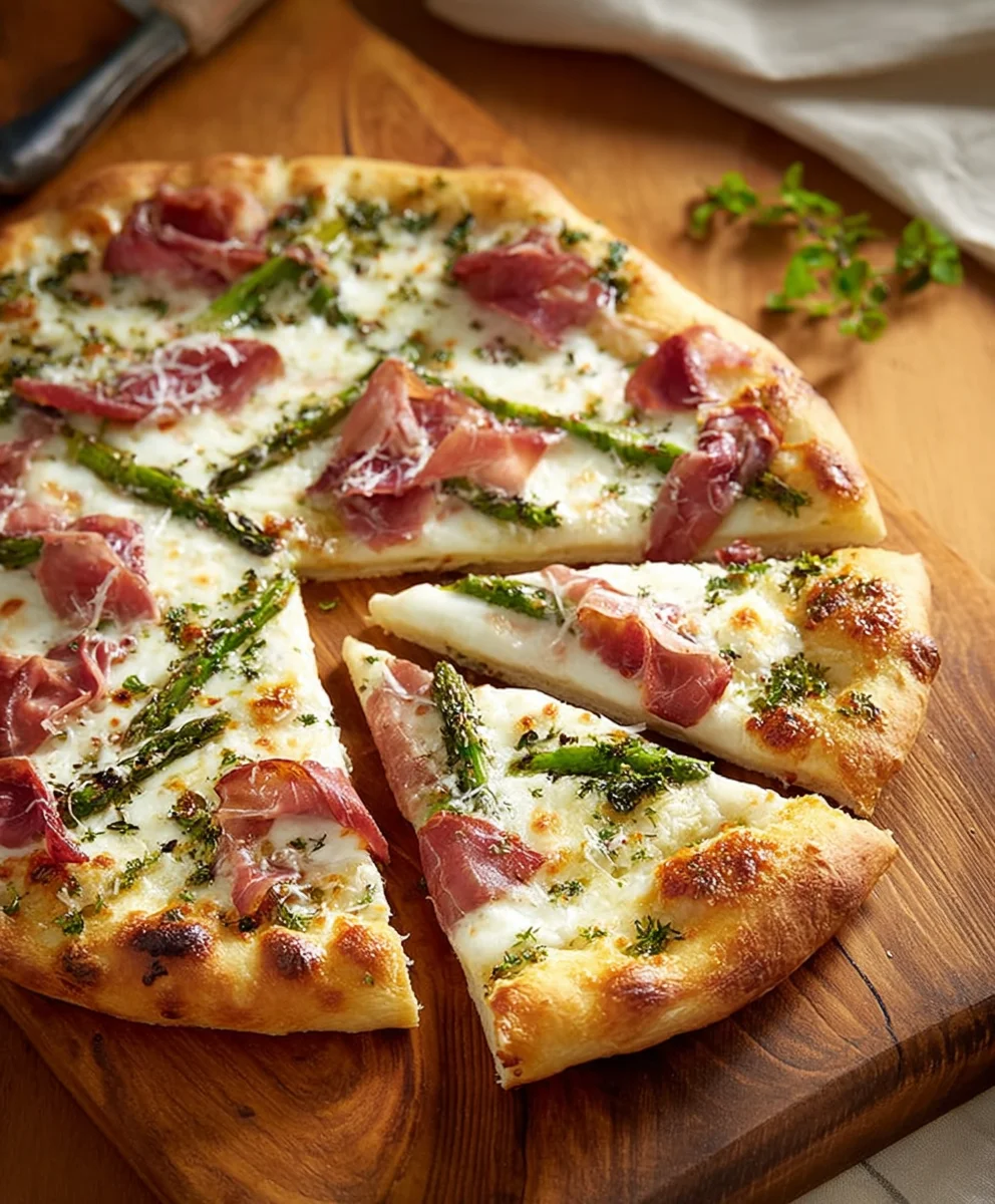 White Pizza with Beef Prosciutto - A Delicious Twist