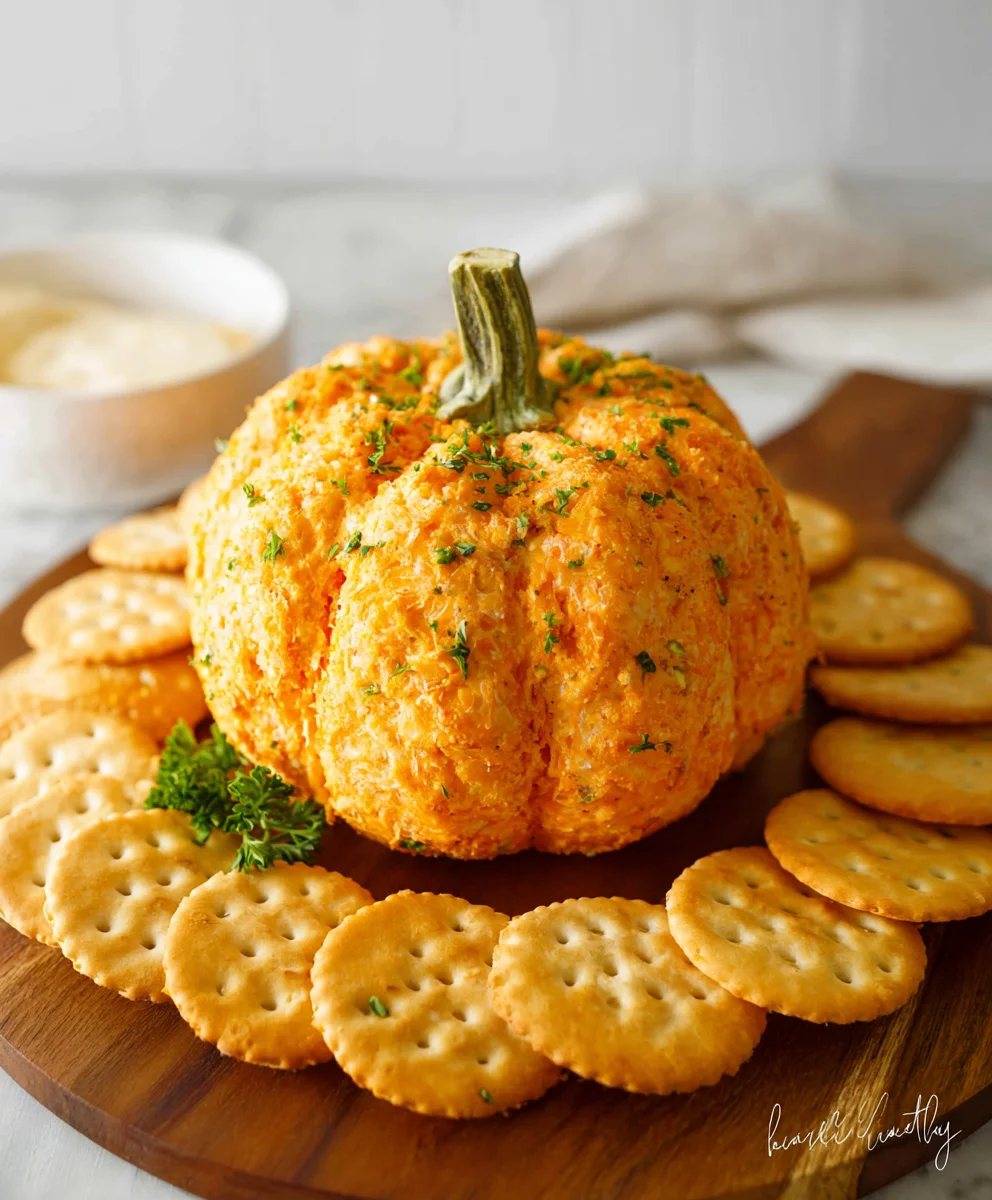 Easy Pumpkin Cheese Ball Recipe - Festive Appetizer
