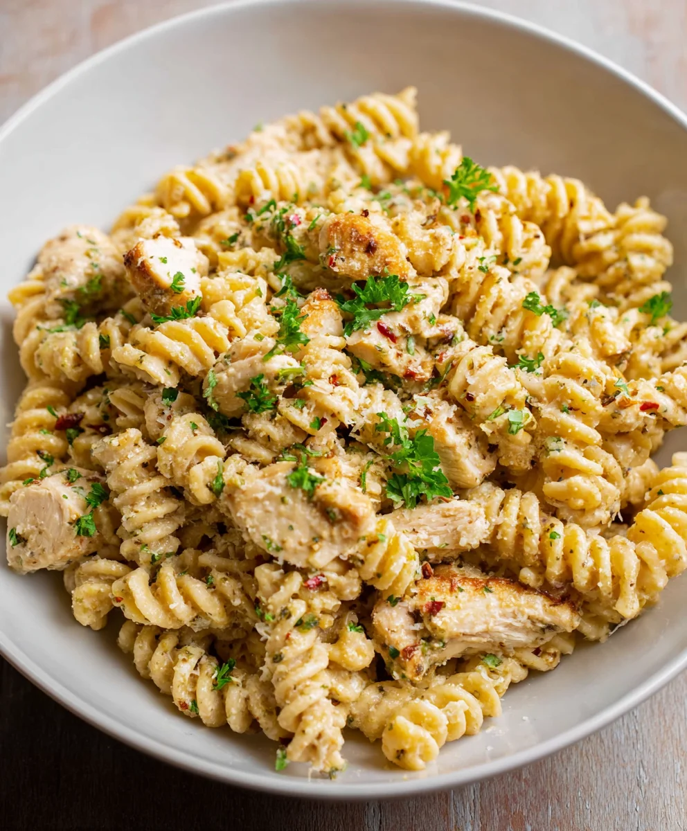 Crockpot Garlic Parmesan Chicken Pasta: Creamy & Easy!