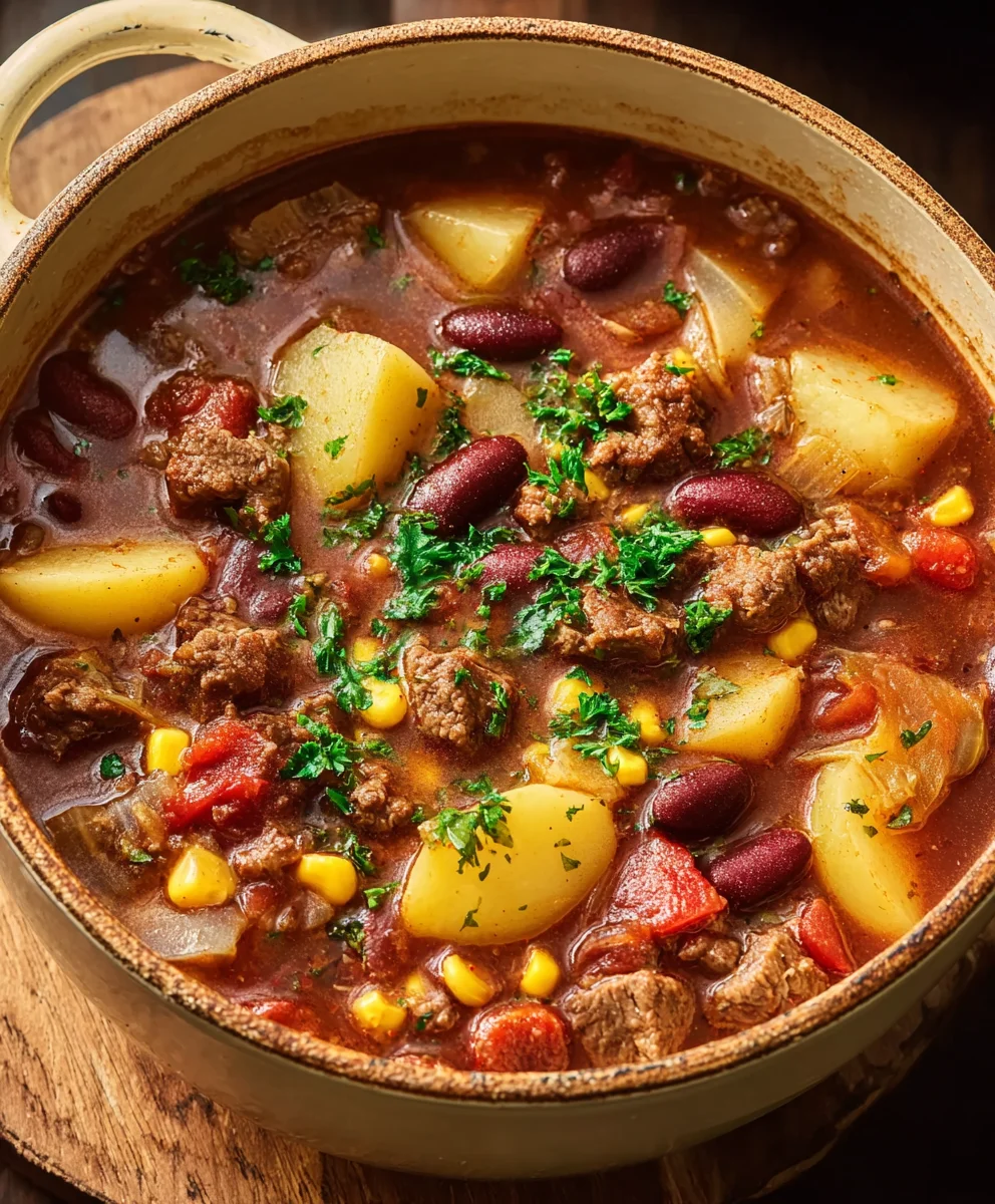 Hearty Cowboy Stew Recipe - Easy Beef & Veggie Dinner